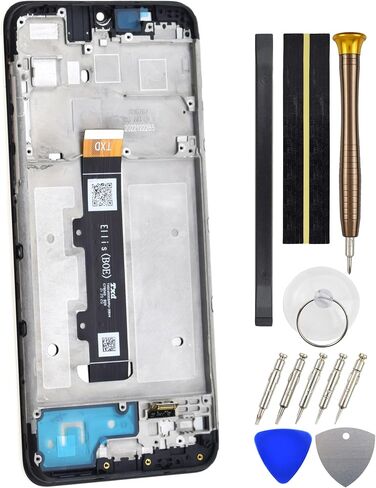 شاشة عرض LCD مع إطار لموتورولا جي بيور XT-2163-4 XT2163-4 أسود 6.5 بوصة in Saudi Arabia