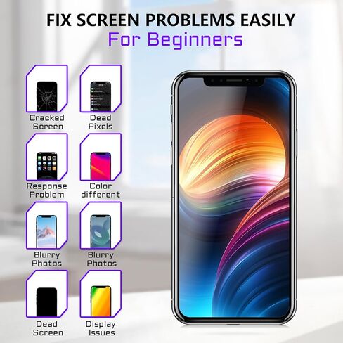 [OLED for iPhone 11 PRO MAX Screen Replacement with Front Speaker Proximity Sensor Repair OLED 3D Touch 6.5" Display Digitizer Full Assembly Fix Tools Kit 11promax Glass A2218 A2220 A2161 in Saudi Arabia
