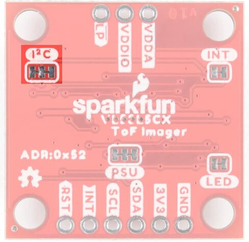 SparkFun Qwiic ToF Imager -VL53L5CX- قياسات المسافة متعددة المناطق - ما يصل إلى 8 × 8 مناطق مع نطاق رؤية قطري 63 درجة - رسم خرائط ثلاثي الأبعاد للغرفة - اكتشاف العوائق - التعرف على الإيماءات - إنترنت الأشياء - التركيز التلقائي بمساعدة الليزر AR / VR in Saudi Arabia