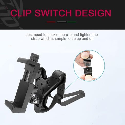 حامل خوذة الهاتف لهاتف iPhone 14 Pro Max 13 12 11 10، حزام الذقن لخوذة الدراجة النارية لـ GoPro Hero 11/10/9/8/7/(2018)/6/5 أسود، DJI Osmo Action 3/2، Insta360 ONE R، و اكثر in Kuwait