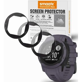 3D Screen Protectors Compatible with Garmin Instinct 2S Solar 40MM Outdoor Watch, 3 Piece, Full Coverage, Anti-shatter