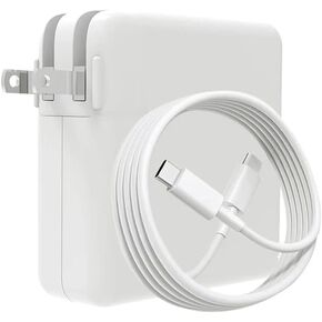 Mac Book Pro Charger -108W USB C Power Adapter Compatible with MacBook Pro & MacBook Air 16, 15, 14, 13 Inch, iPad Pro 2024/2023/2022/2021， Included 7.2ft USB C to C Cable