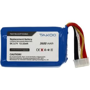 Replacement Battery for Link 10,Fit Part No. GSP103465 3600mAh