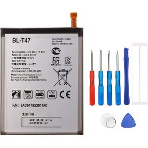 New Rechargeable Battery BL-T47 Compatible with LG Velvet 5G LM-G900TM with tools