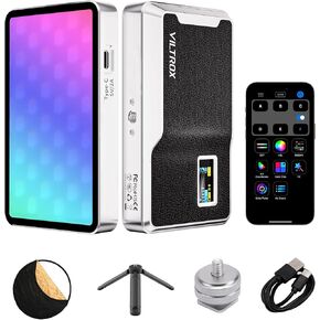 On Camera Light Kit, Portable LED Camera light, RGB Light Kit for Video Recording,108 LED 6000mAh Rechargeable CRI 97+, Portable Light for Photography Zoom Call TikTok Video Fill Light