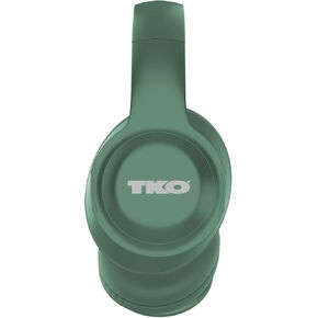 TKO Wireless Headphones with Compact Folding Design - Over-Ear Headphones with High Bass, AUX Port, SD Card, Noise-Cancelling, 8Hrs Playtime (Black)