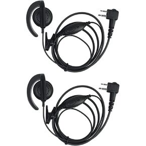 Earpiece for Motorola with VOX and Surveillance Headsets for RDM2070D CP200 CP200D CLS1410 CLS1413 CLS1450 (2 Packs)