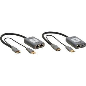 Tripp Lite Long-Distance DisplayPort to HDMI Over Cat6 Extender Kit, 4K @ 60Hz, 2-Ports, Extend up to 230 Feet / 70M, Daisy-Chain up to 920ft / 280M, TAA Compliant, 1-Year Warranty (B127U-002-PDPH2)