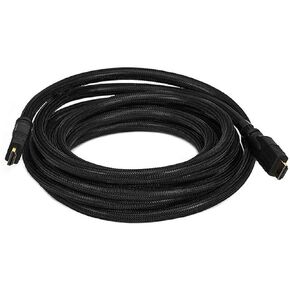 Monoprice Commercial 15ft 24AWG CL2 High Speed HDMI Cable w/ Net Jacket - Black
