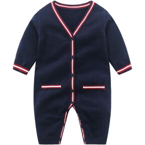 Vivobiniya Baby knit Long sleeve Romber Toddler Girl Jumpsuits Infant boy one piece Clothes Kids coat