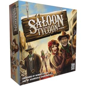 Van Ryder Games Saloon Tycoon الإصدار الثاني - لعبة لوحية 2-4 لاعبين - ألعاب لوحية للعائلة 40-80 دقيقة من اللعب - ألعاب ليلية الألعاب العائلية - للأطفال والكبار من عمر 10 سنوات فما فوق - النسخة الإنجليزية