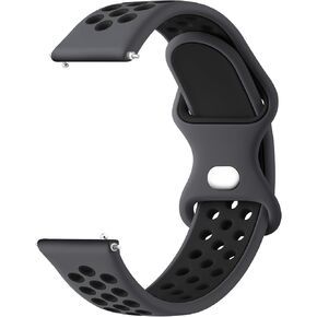 Meliya 20mm 22mm Watch Bands Quick Release Replacement Wristband, Soft Silicone Bands Breathable Sport Replacement Straps for Men Women