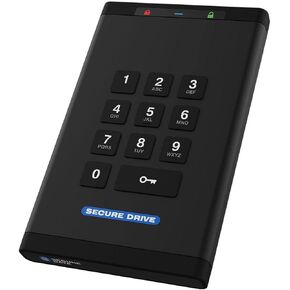 250GB SecureDriveKP FIPS 140-2 Solid State Drive with Pin Authenticat