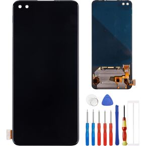 Display Compatible with OnePlus Nord AC2001 AC2003 6.44" inch LCD Touch Screen Display Assembly with Tools(Not fit for n10&n100) (TFT) No Fingerprint Support