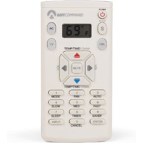 AC Remote for Over 60 Brands, Universal Air Conditioner Remote Control, Lightweight AC Remote Control Universal with Multiple Modes & Magnetic Back, White