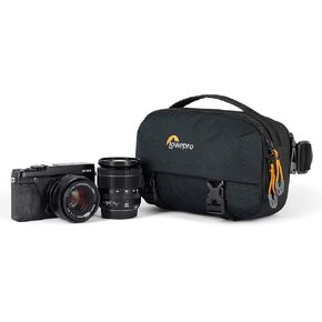 Lowepro Trekker Lite SLX 120, Compact Camera Backpack with Tablet Pocket, Camera Bag for Full Frame Mirrorless Cameras, Tripod Attachment, Water Bottle Holder, Black