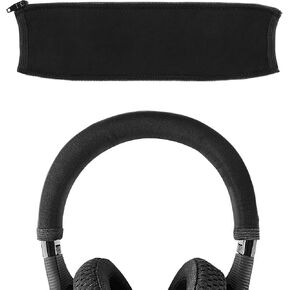 Geekria Flex Fabric Headband Cover Compatible with JBL Under Armour Sport Wireless, UA Sport Wireless Train On-Ear Headphones, Head Top Cushion Pad Protector, Replacement Repair Part (Black)