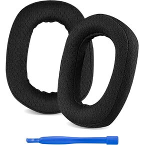 Replacement Ear Pads for Logitech G435 Bluetooth Wireless Gaming Headphones Ear Cushions, Ear Covers, Headset Earpads (Mesh Fabric/Black)