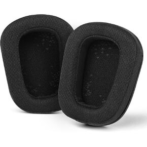 Replacement Ear Pads for Logitech G Series Headphones, Logitech Earpads Cushions (G935/ 933/930/ 635/633/ 533/430/ 431/432/ 433/332/ 230/231/233) Noise Cancelling Foam, Mesh Fabric, Black