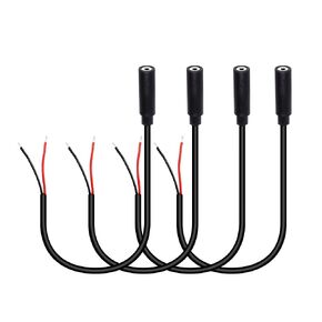 RIIEYOCA 2.5mm Female Plug to Bare Wire Stereo Audio Cable,2.5mm TS 2 Pole Mono Female Plug to Open End Audio Line, for and Audio Equipment Installed or Replace Repair(4 Pack)