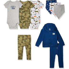Carter's baby-boys 9-piece Basic Gift SetT-Shirt Set