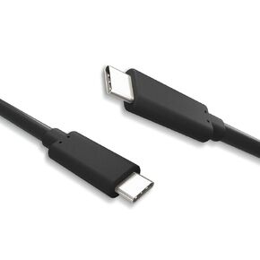 USB Fast Charging Cable, USB3.2 Gen2x1, Type C to C, USB C Cable, 60W Fast Charge, 10Gbps Data Transfer, Black, 1.5 Meters