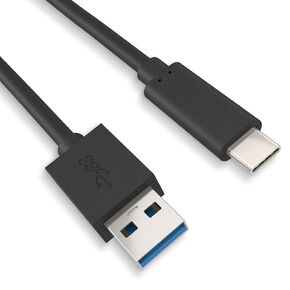 كابل شحن سريع USB، USB3.2 Gen2x1، النوع C إلى C، كابل USB C، شحن سريع 60 وات، نقل بيانات 10 جيجابت في الثانية، أسود، 1.5 متر