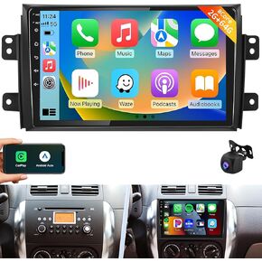 8Core 2+64G- for Suzuki SX4 2006-2013 Android Car Stereo with Wireless Carplay Android Auto, 9" HD 1280 * 720P IPS Touchscreen Car Radio with GPS WiFi DSP Audio Bluetooth 5.0 SWC+Backup Camera