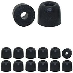 Memory Foam Earbud Tips - Black