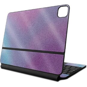 Glossy Glitter Skin Compatible with Apple Magic Keyboard for iPad Pro 13‑inch (M4) 2024 - Purple Fog - Premium 3M Vinyl Protective Wrap Decal Cover - Easy to Apply | Crafted in The USA by MightySkins