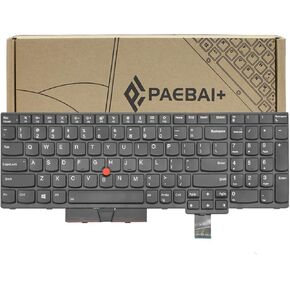 Replacement Laptop Keyboard Backlit for Lenovo ThinkPad T570 T580 P51S P52S, with Frame Pointer Backlight US Layout