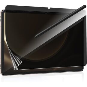 [2 Pack for Samsung Galaxy Tab S9 FE+ / S9 FE Plus (12.4-inch) Privacy Screen Protector, Anti-Spy 9H Hardness Flexble Screen Protector Case Friendly