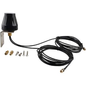4G LTE 5dBi Aerial Antenna with 3m/9.8ft Cable Outdoor Waterproof Fixed Bracket Wall Mount Dual MIMO SMA Male Connector for 4G LTE Wireless CPE Router Hotspot IoT Gateway Industrial Terminal