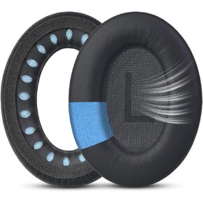 Replacement Ear Pads for Bose QuietComfort 45 (QC45) / QuietComfort SE (QC SE) / Quiet Comfort Wireless Over-Ear Headphones, Softer Protein Leather Earpads Cushions Kit (Black)