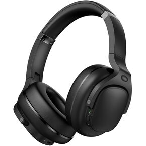 Hybrid Active Noise Cancelling Headphones Bluetooth Headphones Wireless Headphone with Built-in Mic, Deep Bass, Carry Case, Clear Calls, 30Hours, Ideal for Travel/Office/Work