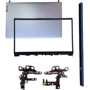 New Replacement Laptop LCD Cover Back Rear Top Lid Front Bezel Hinges with Hinge Cover for Lenovo IdeaPad 1 15ADA7 1 15AMN7 82R1 5CB1M48453 82RF1006VUS 5CB1F36621 AP3L6000100