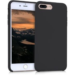 حافظة kwmobile متوافقة مع حافظة Apple iPhone 7 Plus/iPhone 8 Plus - غطاء هاتف من السيليكون TPU مع لمسة نهائية ناعمة - أحمر داكن