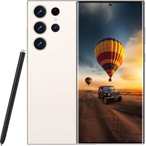 Unlocked Phone C23 Ultra 4G Cell Phone 2023 Android 13 Mobile Phone with Build-in Pen, 8GB+256GB, 6.8" Display, 50MP+13MP Camera 6800 mAh (Violet)