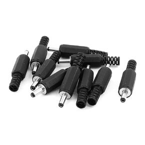uxcell 3.5x1.35mm DC Male Connector Power Supply Ends Solder Adapter DIY DC Barrel Connectors Replacement 10pcs