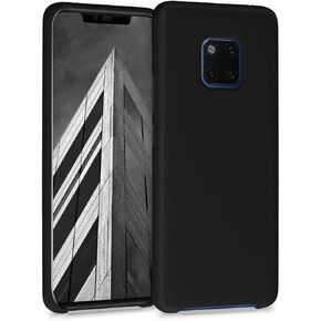 kwmobile Case Compatible with Huawei Mate 20 Pro Case - TPU Silicone Phone Cover with Soft Finish - Black Matte