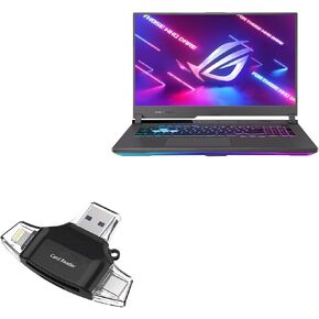 BoxWave Smart Gadget Compatible with ASUS ROG Strix G17 (G713) - AllReader SD Card Reader, microSD Card Reader SD Compact USB for ASUS ROG Strix G17 (G713) - Jet Black