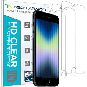 Tech Armor Matte Anti-Glare/Anti Fingerprint Film Screen Protector for Apple NEW iPhone SE 3 (2022), iPhone SE 2 2020, iPhone 7 and iPhone 8 (4.7 Inch) 3 Pack