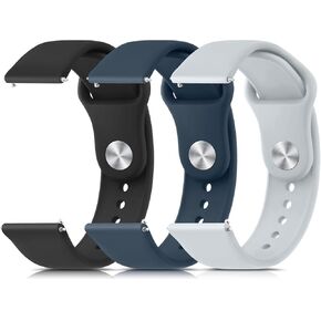 Meliya Silicone Watch Bands, 20mm 22mm Quick Release Soft Sport Replacement Watch Strap for Women Men