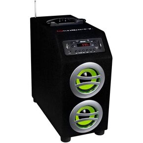 Sondpex CSF-D45B Portable Bluetooth Speaker System and Music Player - Clear Sound, Deep Bass, 12-Hour Battery, USB/SD Slots, FM Radio - Stream Wireless Music with EQ, AUX Input - MP3/WMA Support