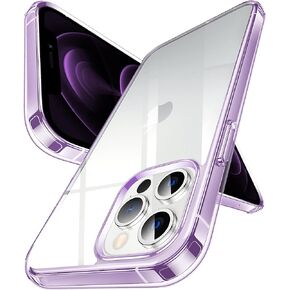 DASFOND Crystal Clear Designed for iPhone 12/12 Pro Case, [Non-Yellowing] 15Ft Military Grade Shockproof Protective Cover Soft Silicone Slim Phone Case for iPhone 12 6.1", Clear