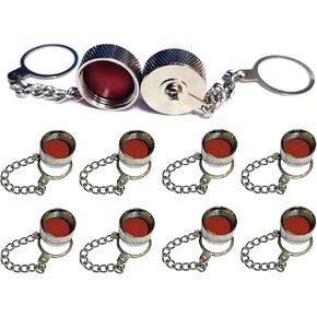10 PCS Waterproof Protective Cover Dust Cap with Chain for Both N Type Female and UHF Female SO-239 SO 239 Connector Adapter