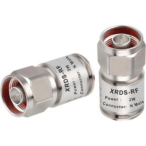 XRDS -RF 2W N Male Dummy Load 2PCS, High Performance 50 Ohm N Male Plug RF Dummy Load - 2W, DC-3 GHz Frequency Range, Low VSWR