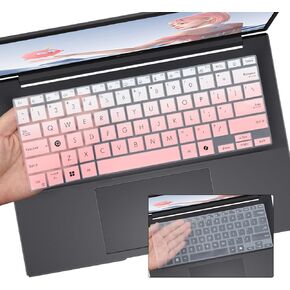 2 PCS Keyboard Cover Skin for 2024 ASUS VivoBook M5406 S5406 14 Inch Laptop Protective Keyboard Cover Skin-OPink+Clear