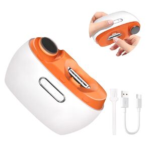 Electric Nail Clipper with Nail File, 2 in 1 Rechargeable & Gentle Nail Trimmer with LED Light for Baby and Seniors