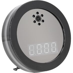 Sanpyl Home Security Camera, 1080P Surveillance Camera with Clock, 130° Wide Angle Baby Pet Camera with Night Vision, 2 Way Audio, Motion Detection, Phone APP
